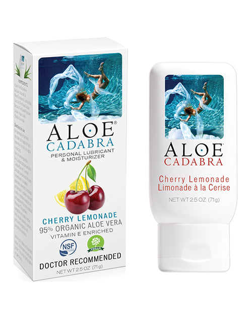 Aloe Cadabra Organic Lubricant - 2.5 oz Bottle Cherry Lemonade