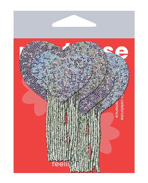 Pastease Tassel Glitter Heart - Silver O/S
