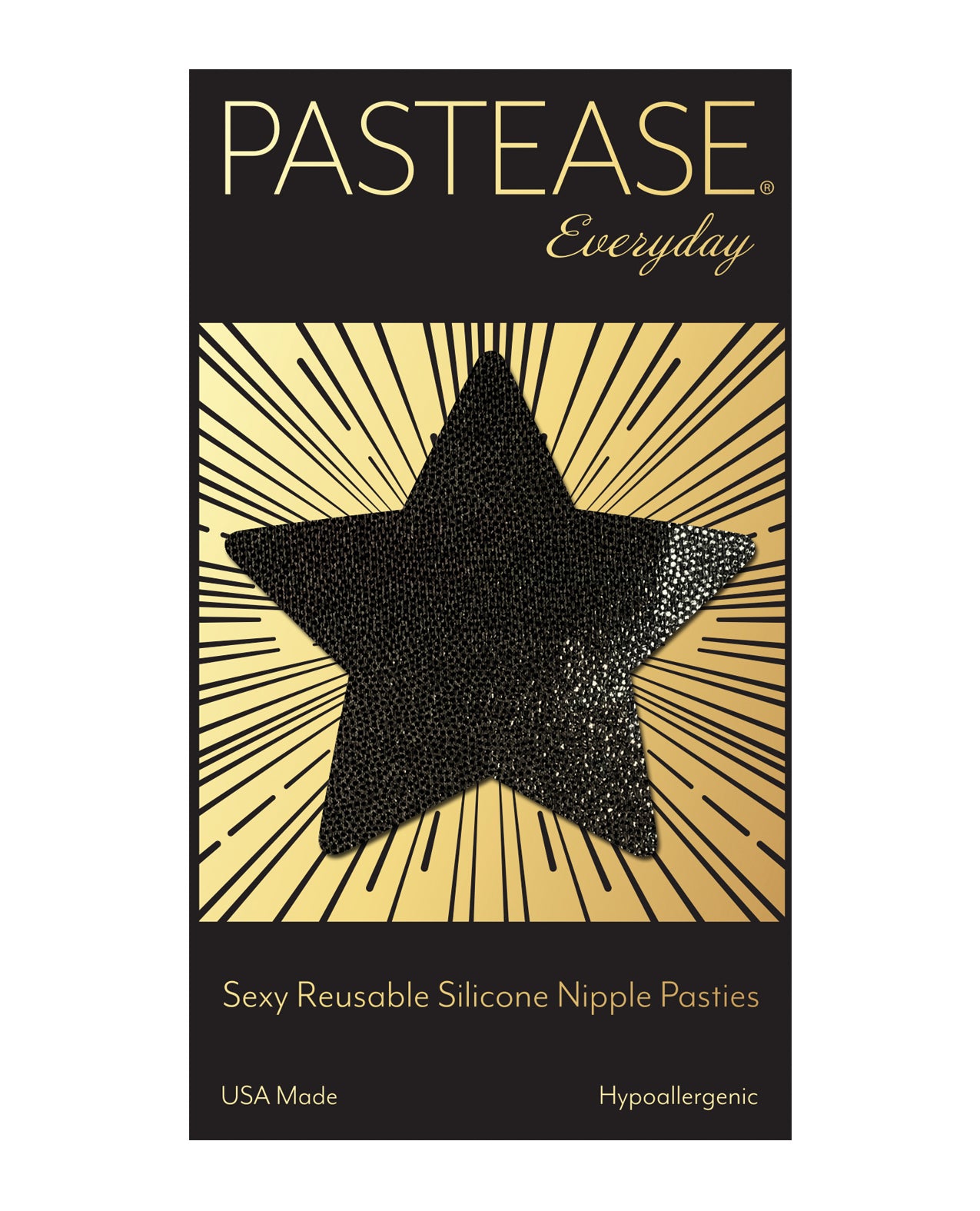 Pastease Reusable Liquid Star - Black O/S