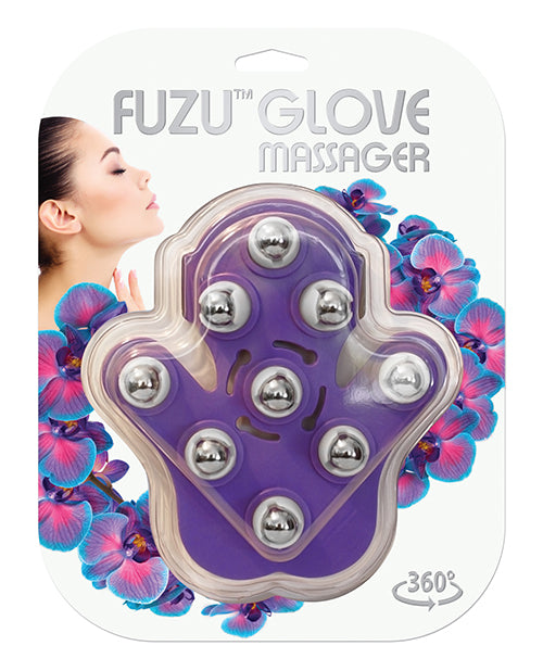 Fuzu Glove Massager - Neon Purple