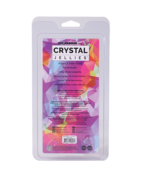 Crystal Jellies Novice 4" Pop Plug - Purple