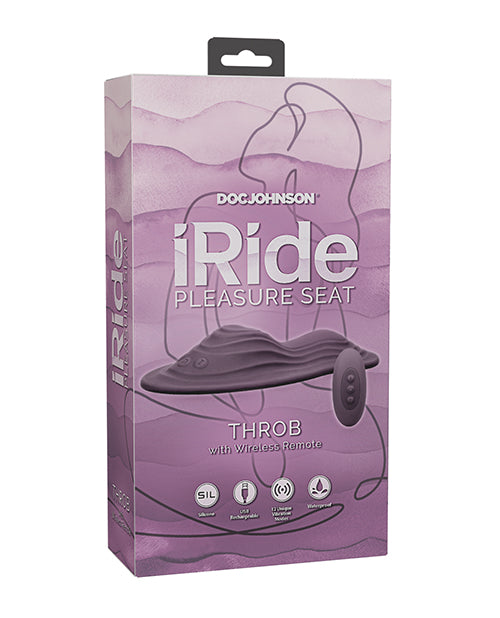 iRide Pleasure Seat Throb Stimulator Rechargeable w/Wireless Remote