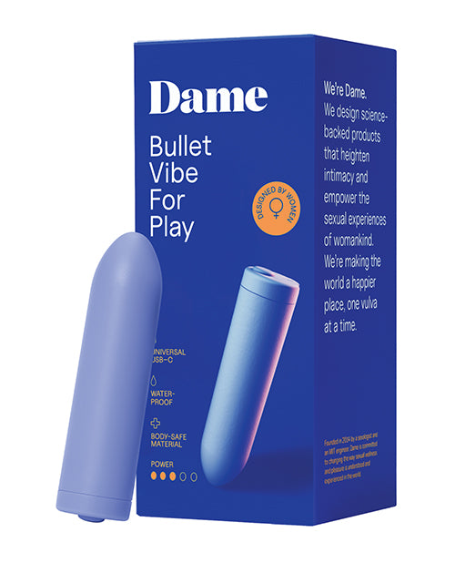 Dame Zee Bullet Vibrator - Periwinkle