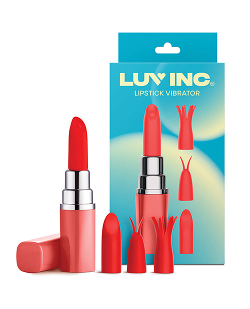 Luv Inc. Lipstick Vibrator w/4 Heads