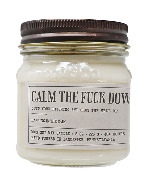 Calm The Fuck Down - Funny Candle