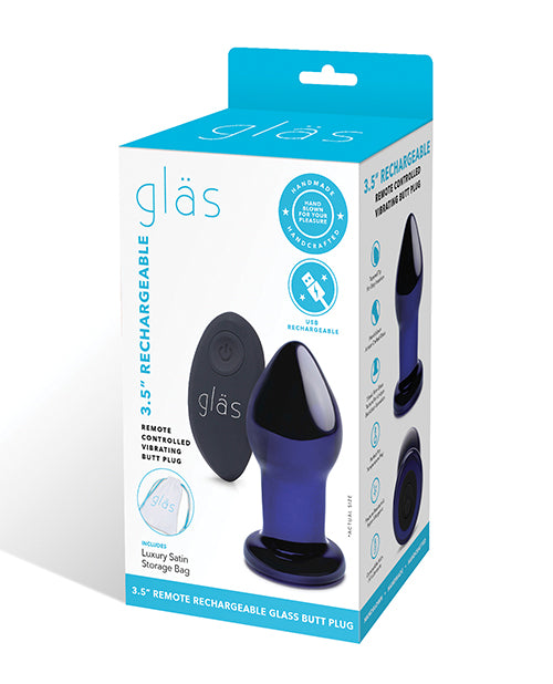 Glas 3.5" Rechargeable Vibrating Butt Plug
