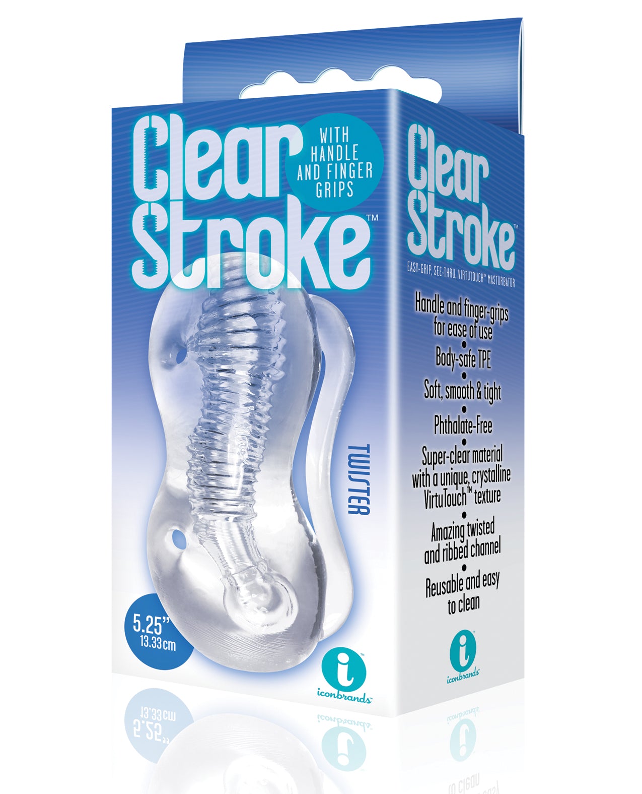 The 9’s Clear Stroke Twister Masturbator