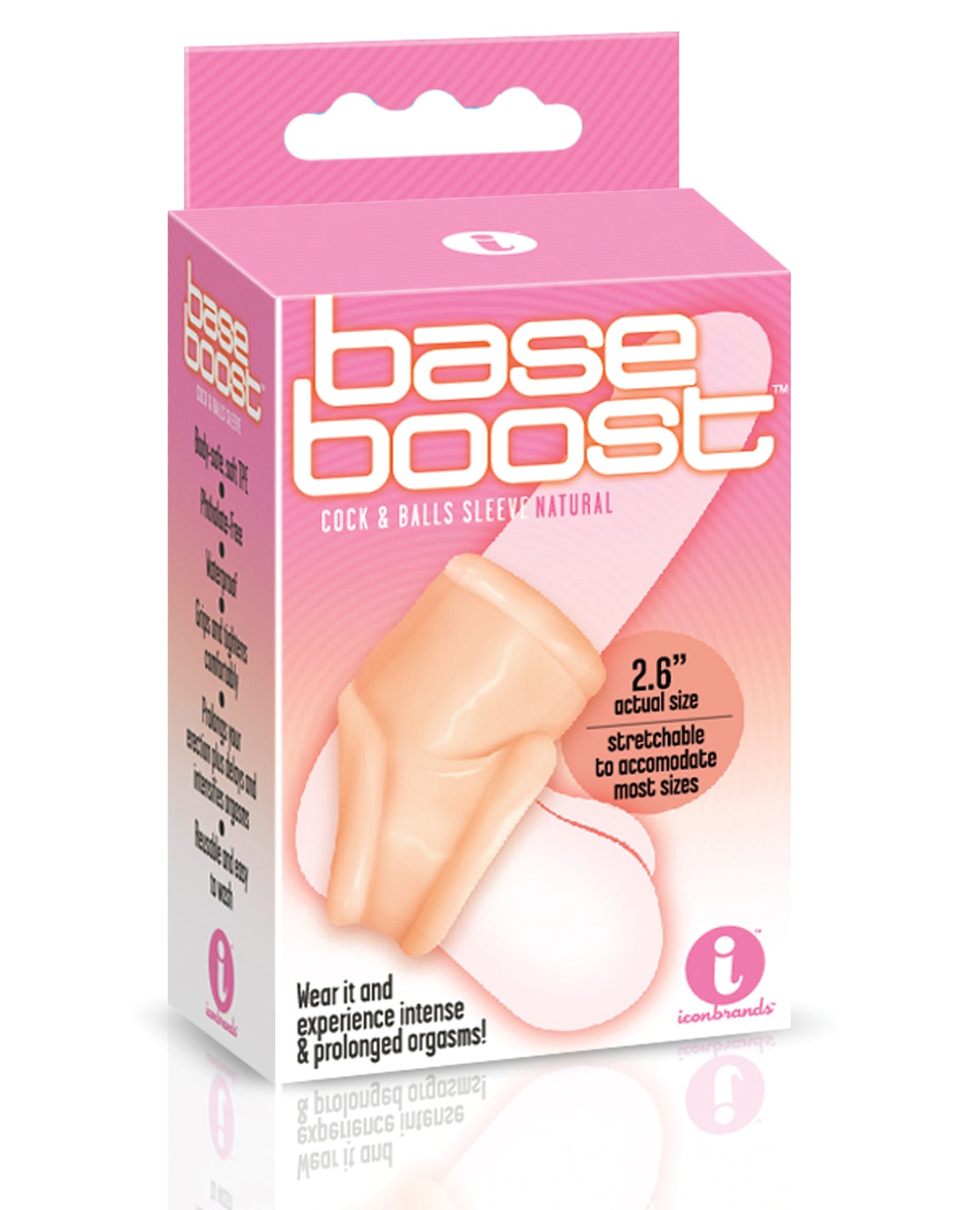 The 9’s Base Boost Cock & Balls Sleeve - Natural