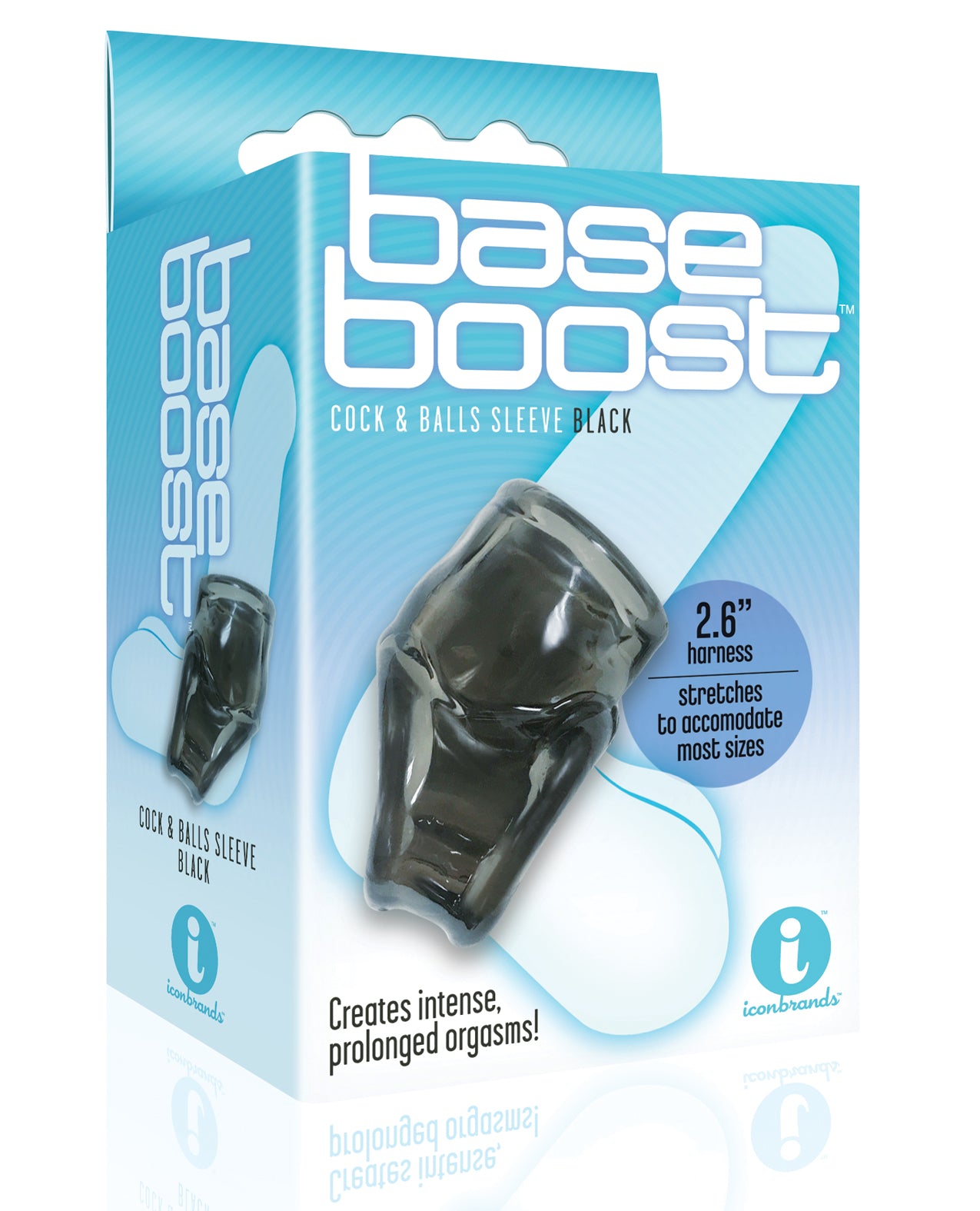 The 9’s Base Boost Cock & Balls Sleeve - Black