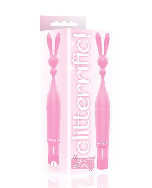 The 9’s Clitterific! Button Bunny Clitoral Stimulator - Pink