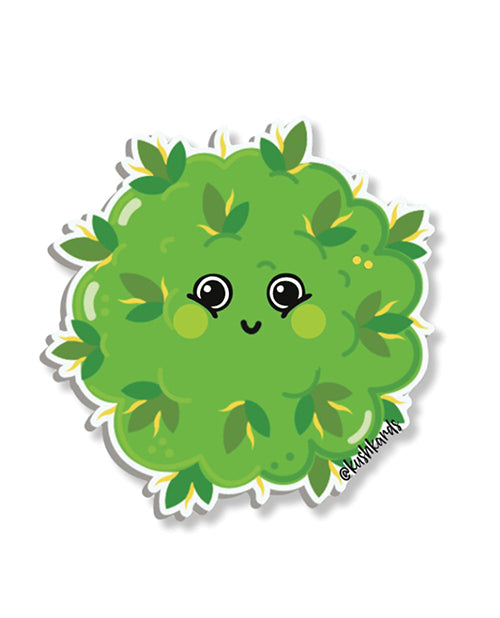 Cute Kush On You Bud Sticker