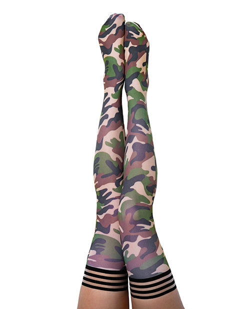 Kixies Alex Thigh High Camouflage A