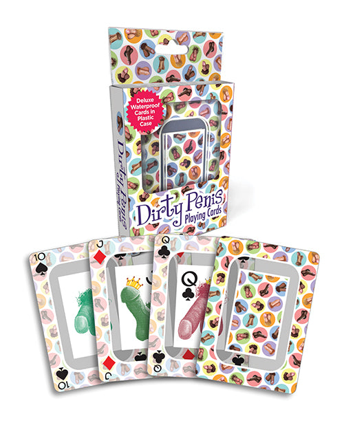 Dirty Penis Waterproof Playing Cards w/Plastic Case