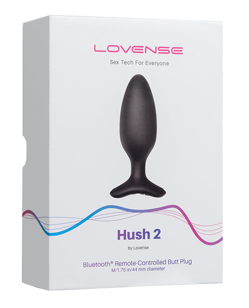 Lovense Hush 2 1" Butt Plug - Black