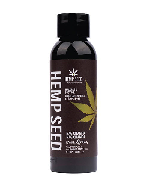 Earthly Body Massage & Body Oil - 2 oz Nag Champa