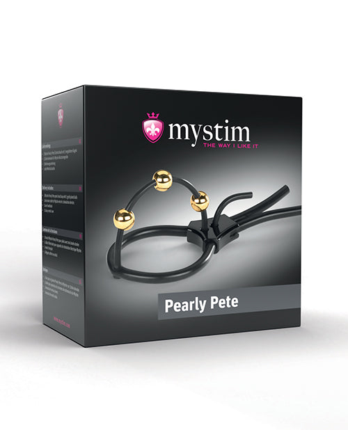 Mystim Pearly Pete Corona Strap w/Gold Balls