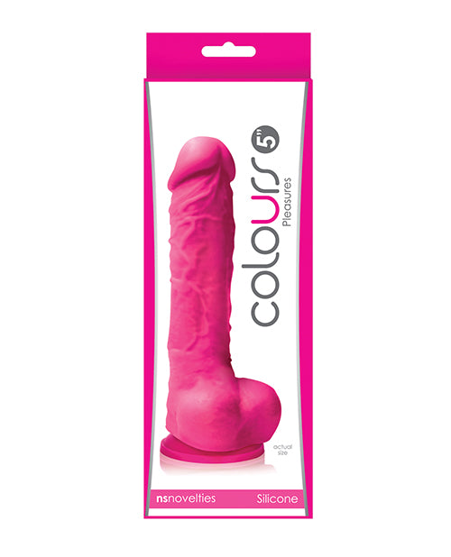 Colours Pleasures 5” Dildo w/Suction Cup - Pink