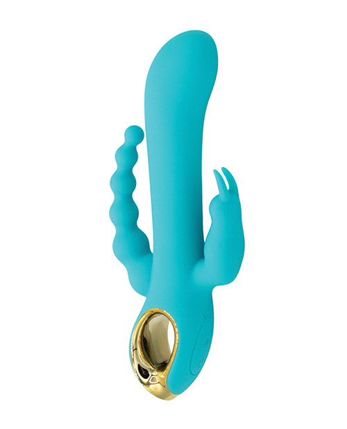 Natalie’s Toy Box Mighty Magic Clit, G-Spot & Anal Vibrator - Aqua
