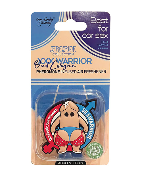EroRide XXX Warrior Pheromone Infused Air Freshener - Oud Cologne
