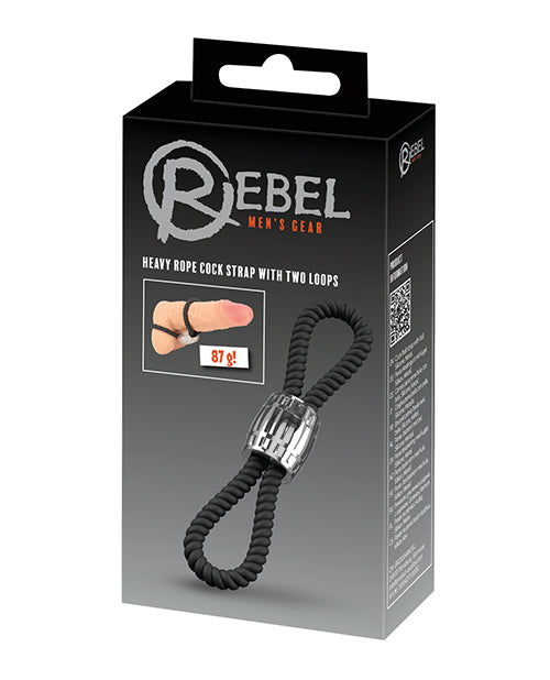 Rebel Two Loop Heavy Rope Cock Lasso