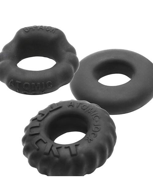 Oxballs Bonemaker Boner Cock Ring Kit Pack of 3 - Special Edition Night