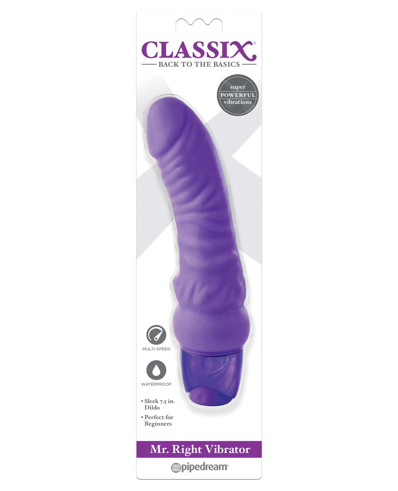Classix Mr. Right Vibrator - Purple