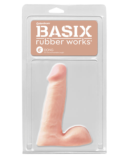 Basix Rubber Works 6” Dong - Flesh