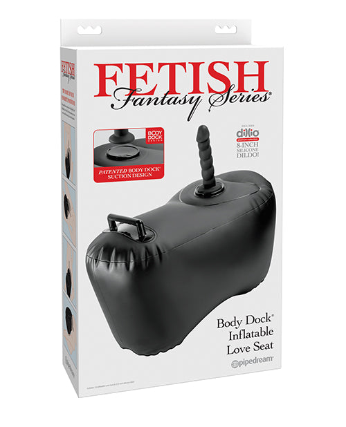 Fetish Fantasy Series Body Dock Inflatable Love Seat - Black