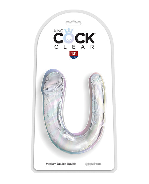 King Cock Clear Double Trouble Dildo