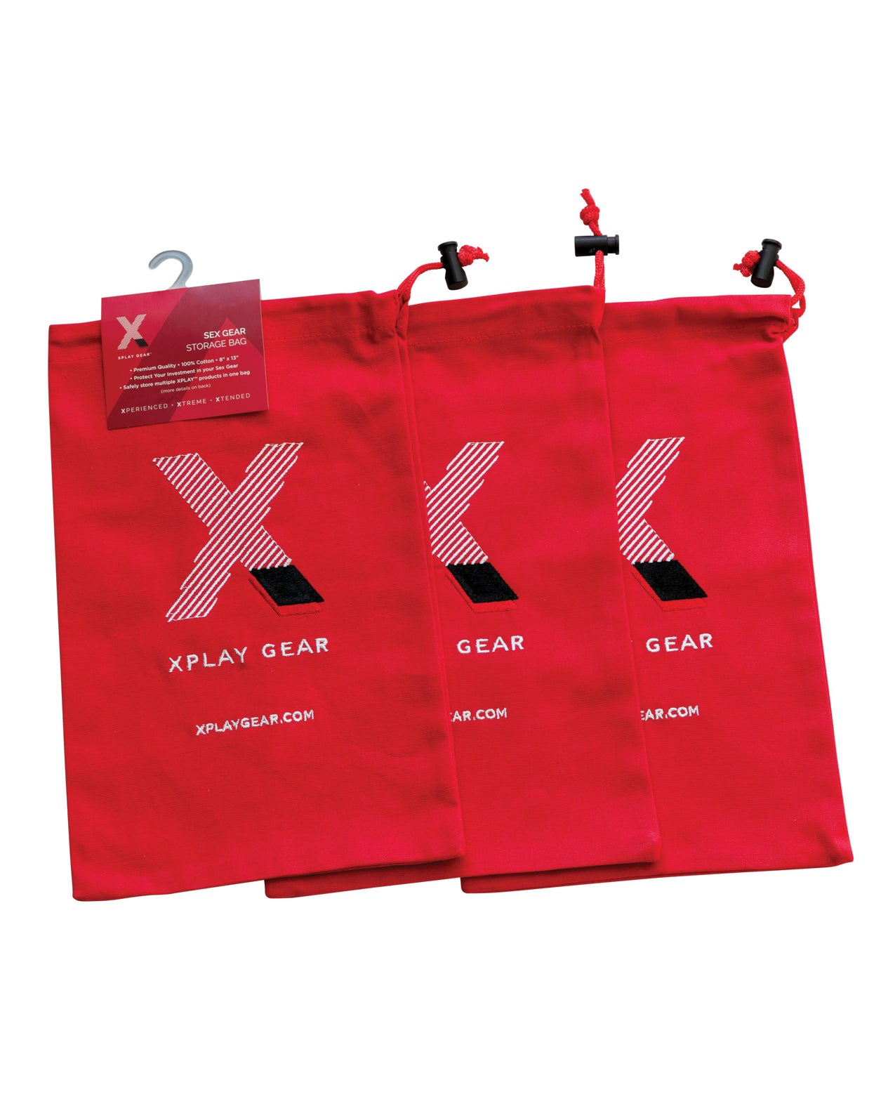 Xplay Gear Ultra Soft Gear Bag 8” x 13”- Cotton Pack of 3