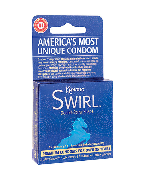 Kimono Swirl Double Spiral Shape Condoms