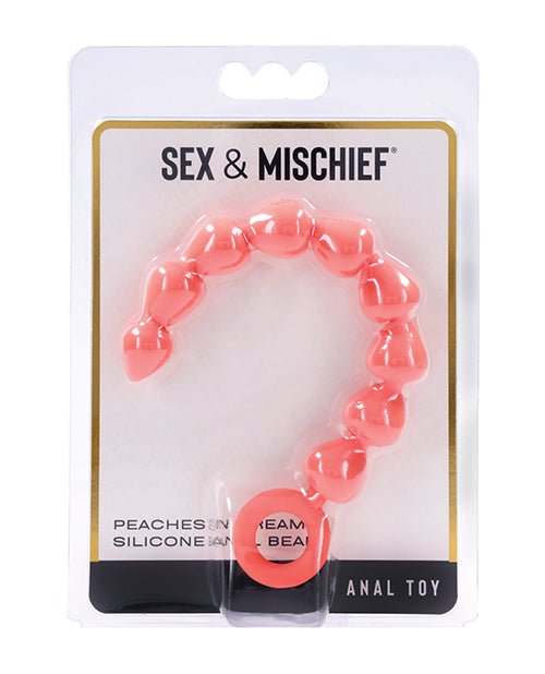 Sex & Mischief Peaches n CreaMe Silicone Anal Beads