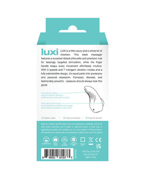 VeDo Luxi Rechargeable Clitoral Finger Vibe - Turquoise