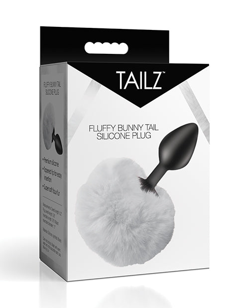 Tailz Fluffy Bunny Tail Silicone Plug