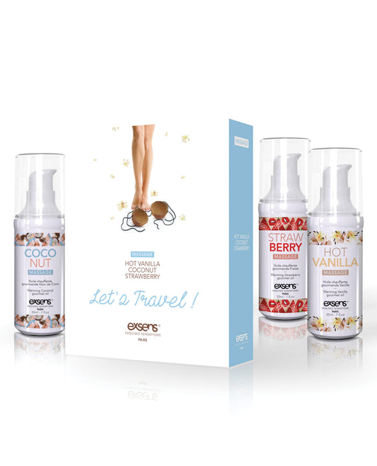 EXSENS of Paris Let&apos;s Travel Massage Oil Set