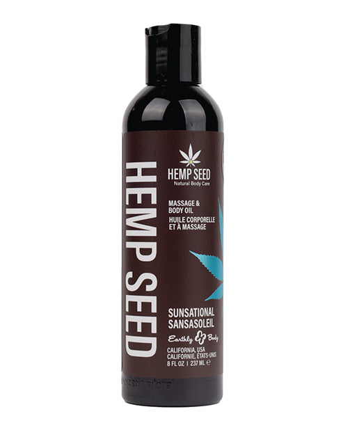 Earthly Body Massage &amp; Body Oil - 8 oz Sunsational