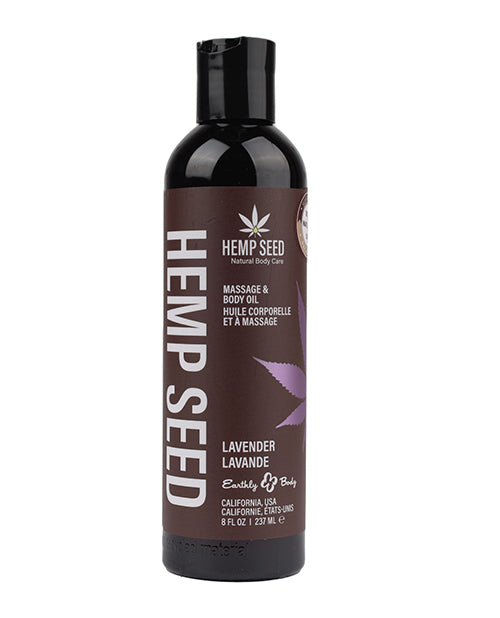 Earthly Body Massage &amp; Body Oil - 8 oz Lavender