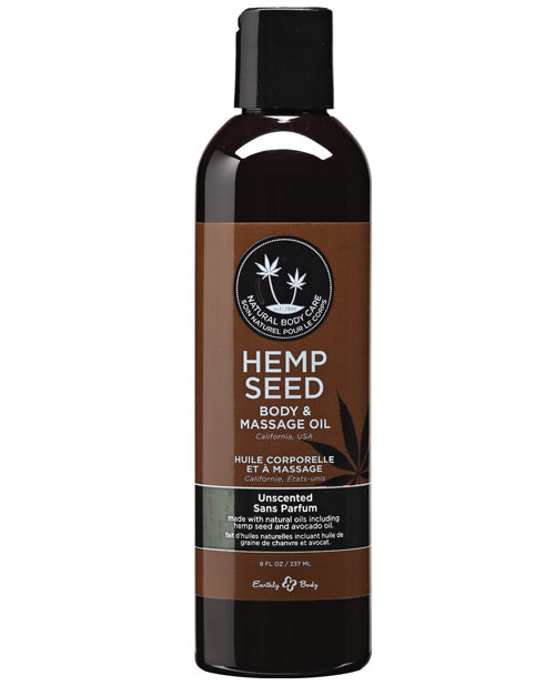 Earthly Body Massage &amp; Body Oil - 8 oz Unscented