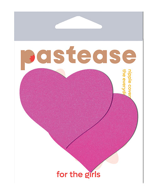 Pastease Basic Heart Black Light Reactive - Neon Pink O/S