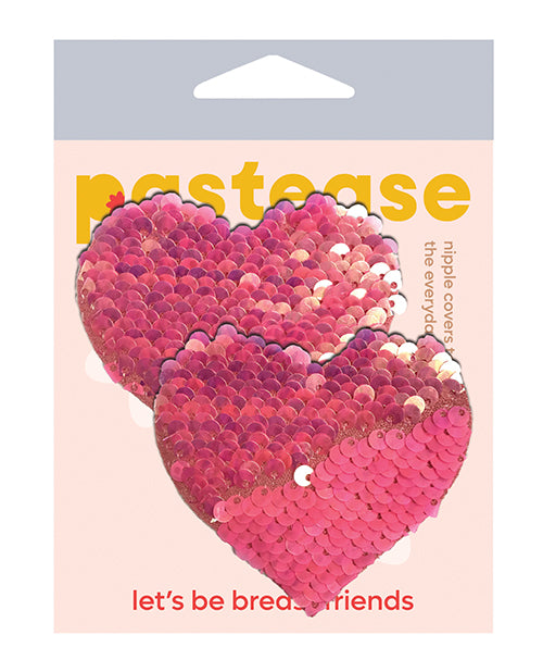 Pastease Color Changing Flip Sequins Heart - Pink O/S
