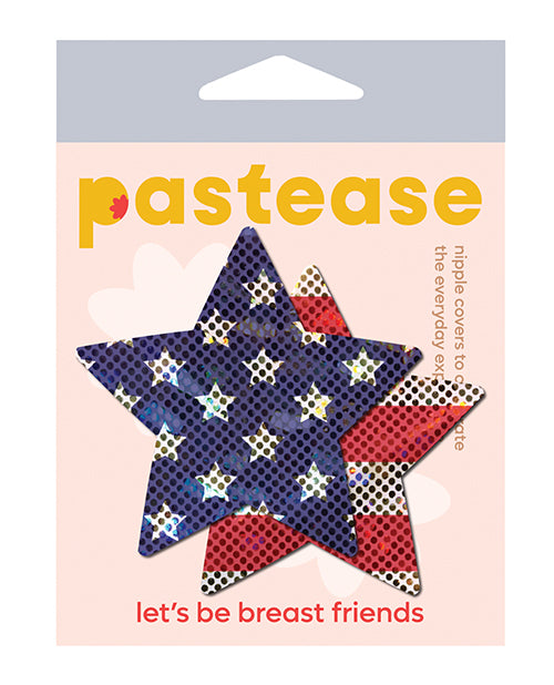 Pastease Glitter Patriotic Star - Red/Blue O/S