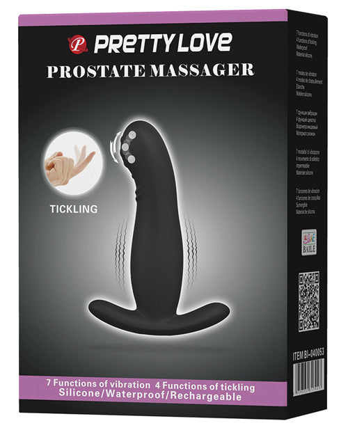 Pretty Love Eudora Vibrating Prostate Massager 7 Functions - Black