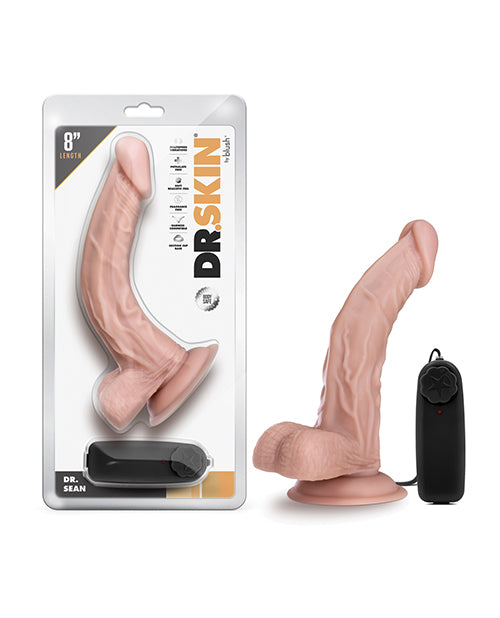 Blush Dr. Skin Dr. Sean 8&quot; Cock w/Suction Cup - Vanilla