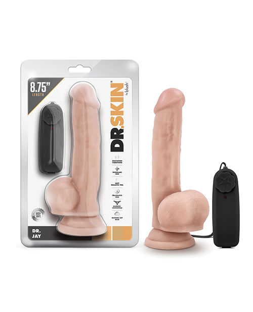 Blush Dr. Skin Dr. Jay 8.75&quot; Cock w/Suction Cup - Vanilla