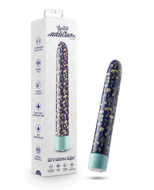 Blush Limited Addiction Dreamscape 7&quot; Rechargeable Vibe - Blue