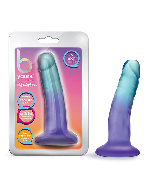 Blush B Yours 5&quot; Morning Dew Dildo - Sapphire