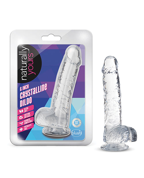 Blush Naturally Yours 6&quot; Crystalline Dildo - Diamond