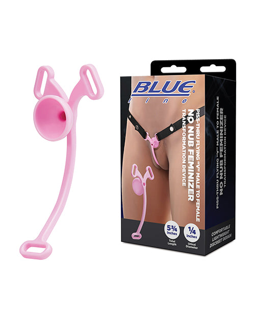 Blue Line Piss-thru Flying V Male to Female No Nub Feminizer Transformation Device
