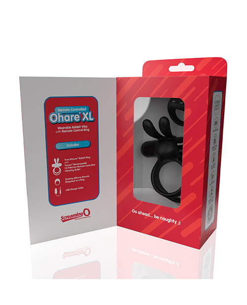 Screaming O Ohare Remote Controlled Vibrating Ring - XL Blue