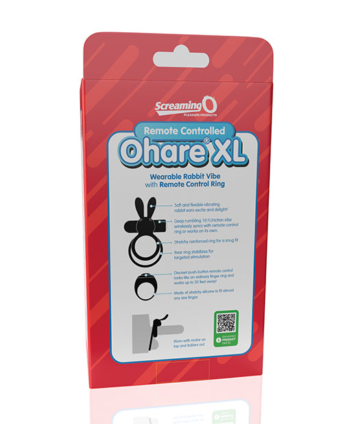 Screaming O Ohare Remote Controlled Vibrating Ring - XL Blue